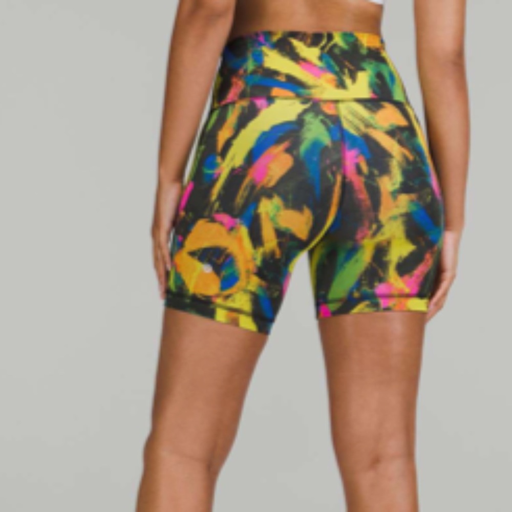 NWT Lululemon Wunder Train High-Rise Short 6" Undertone Black Multi Size 2